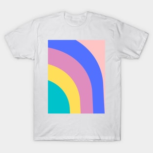 Boho positive vibe rainbow pattern T-Shirt